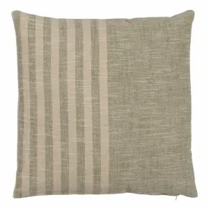 Coussin carré en coton et lin BigBuy Home image-0