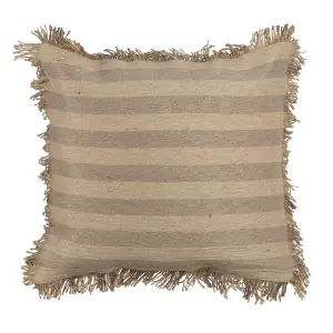 Vierkant gestreept kussen BigBuy Home image-0