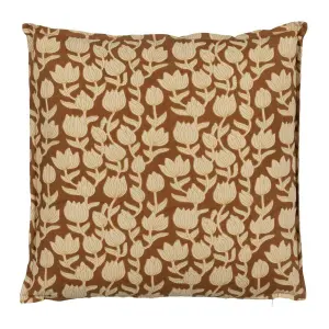 Cuscino quadrato in cotone a fiori BigBuy Home image-0