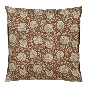 Quadratisches Baumwollkissen mit Blumenmuster BigBuy Home image-0