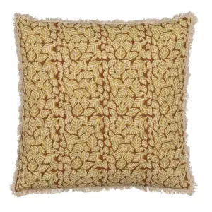 Cojín cuadrado floral de algodón BigBuy Home image-0