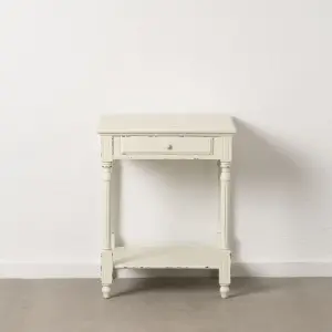 Spruce wood bedside table BigBuy Home DMF image-2
