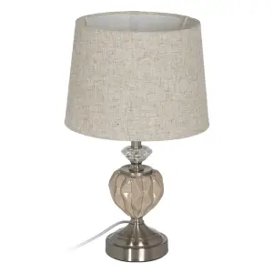 Schreibtischlampe aus Metall und Glas BigBuy Home image-0