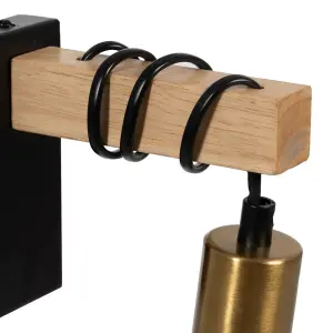 Aplique de madera y hierro BigBuy Home image-2