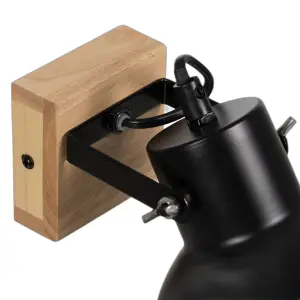 Nástěnné svítidlo dřevo a kov BigBuy Home image-4
