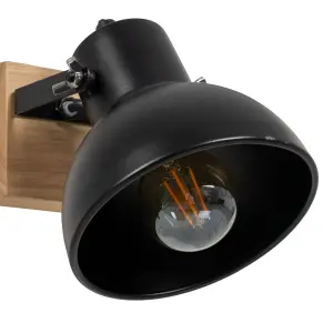 Nástěnné svítidlo dřevo a kov BigBuy Home image-2