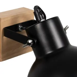 Nástěnné svítidlo dřevo a kov BigBuy Home image-3