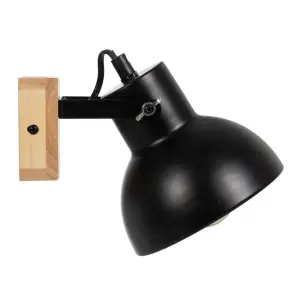 Nástěnné svítidlo dřevo a kov BigBuy Home image-1