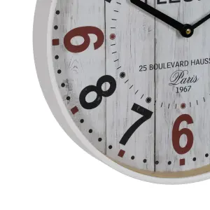 Orologio da parete in vetro e legno BigBuy Home image-5