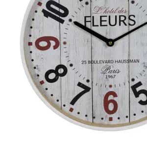 Orologio da parete in vetro e legno BigBuy Home image-4