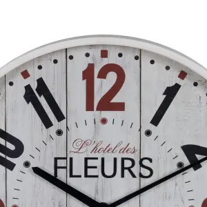 Orologio da parete in vetro e legno BigBuy Home image-3