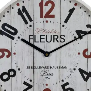 Orologio da parete in vetro e legno BigBuy Home image-2