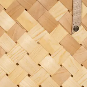 Wooden storage basket set BigBuy Home 50x22x28 cm (x2) image-5