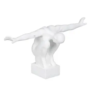 Decorative athlete figurine in polyresin BigBuy Home image-1