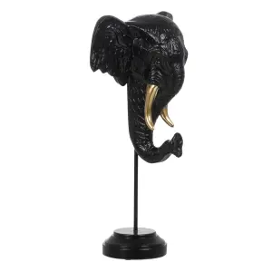 Decorative elephant figurine in polyresin BigBuy Home image-1