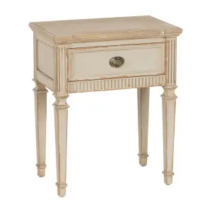 Spruce wood bedside table MDF BigBuy Home 56 x 36 x 68 cm image-1