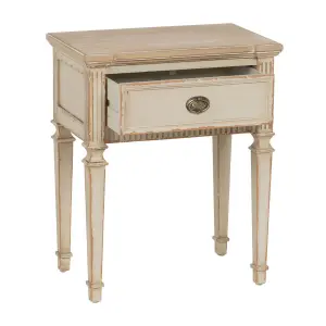 Spruce wood bedside table MDF BigBuy Home 56 x 36 x 68 cm image-2