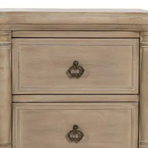 Spruce wood bedside table MDF BigBuy Home image-3