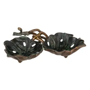 Aluminium copper candlestick BigBuy Home image-0