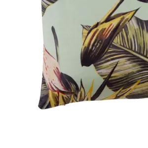 Quadratisches Orchideenkissen aus Polyester BigBuy Home image-1