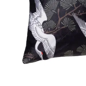 Coussin oriental et héron carré BigBuy Home image-1