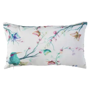 Cuscino Bird in poliestere e lino BigBuy Home image-0