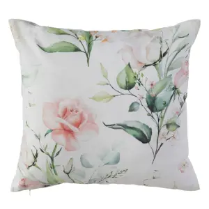 Roze kussen van polyester en linnen BigBuy Home image-0