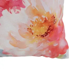 Cuscino in lino e poliestere rosa BigBuy Home image-1