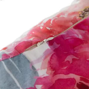 Cuscino in lino e poliestere rosa BigBuy Home image-3