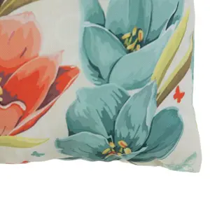 Coussin tulipe carré BigBuy Home image-1