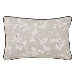 Cuscino rettangolare a fiori in cotone e poliestere BigBuy Home image-0