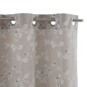 Cortina floral de algodón y poliéster BigBuy Home image-1