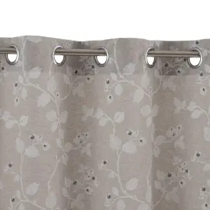 Cortina floral de algodón y poliéster BigBuy Home image-2