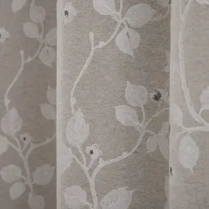 Cortina floral de algodón y poliéster BigBuy Home image-3