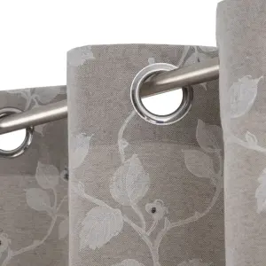 Cortina floral de algodón y poliéster BigBuy Home image-5