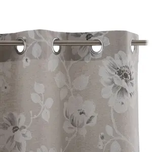 Floraler Vorhang aus Baumwolle und Polyester BigBuy Home image-1
