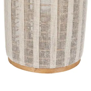 Lanterne en bambou verre BigBuy Home 25x25x45 cm image-4