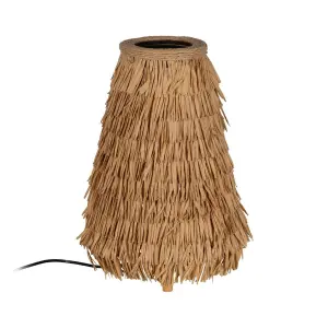 Lampada da tavolo in fibra naturale BigBuy Home image-0
