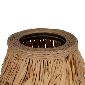 Lampada da tavolo in fibra naturale BigBuy Home image-1