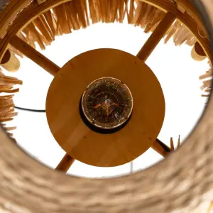 Lampada da tavolo in fibra naturale BigBuy Home image-3
