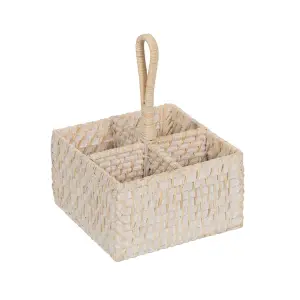 Bamboo storage basket BigBuy Home 19x19x27 cm image-0