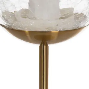 Lámpara de sobremesa de metal y cristal BigBuy Home image-3