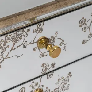Mirror bedside table MDF wood BigBuy Home Chloe 49 x 40 x 60 cm image-3