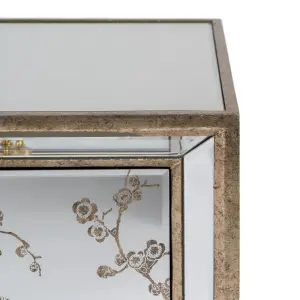 Mirror bedside table MDF wood BigBuy Home Chloe 49 x 40 x 60 cm image-6