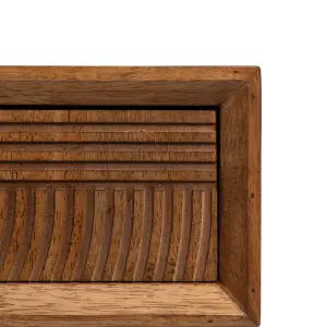 Couchtisch aus Eisen und Gummibaumholz BigBuy Home 150x40x50 cm image-4