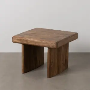 Mango wood coffee table BigBuy Home 60x60x45 cm image-2