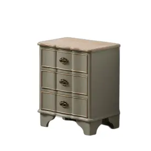 Spruce wood bedside table MDF BigBuy Home 50 x 35 x 60 cm image-0