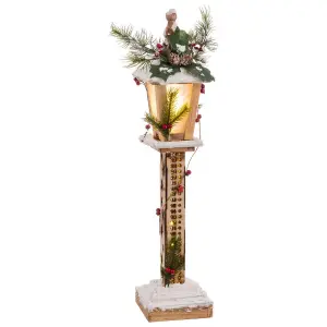 Lampada da terra in legno BigBuy Home 13x13x60 cm image-0