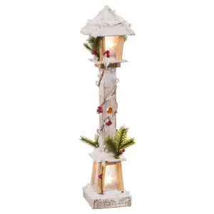 Lampada da terra in legno BigBuy Home 12x12x60 cm image-0
