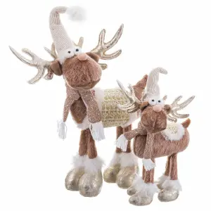 Decorative deer figurine BigBuy Home 22x20x40 cm image-0